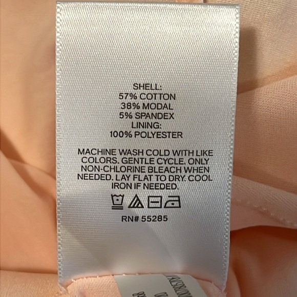 NWT EXPRESS Light Pink Tie Front T-Shirt Dress Size Medium - Picture 7 of 7